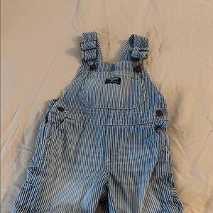 OshKosh B'gosh Blue and White Striped Overalls